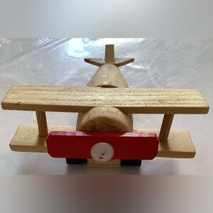 VTG Don Mechanics Wooden Airplane Toy 1990s Wood Craft